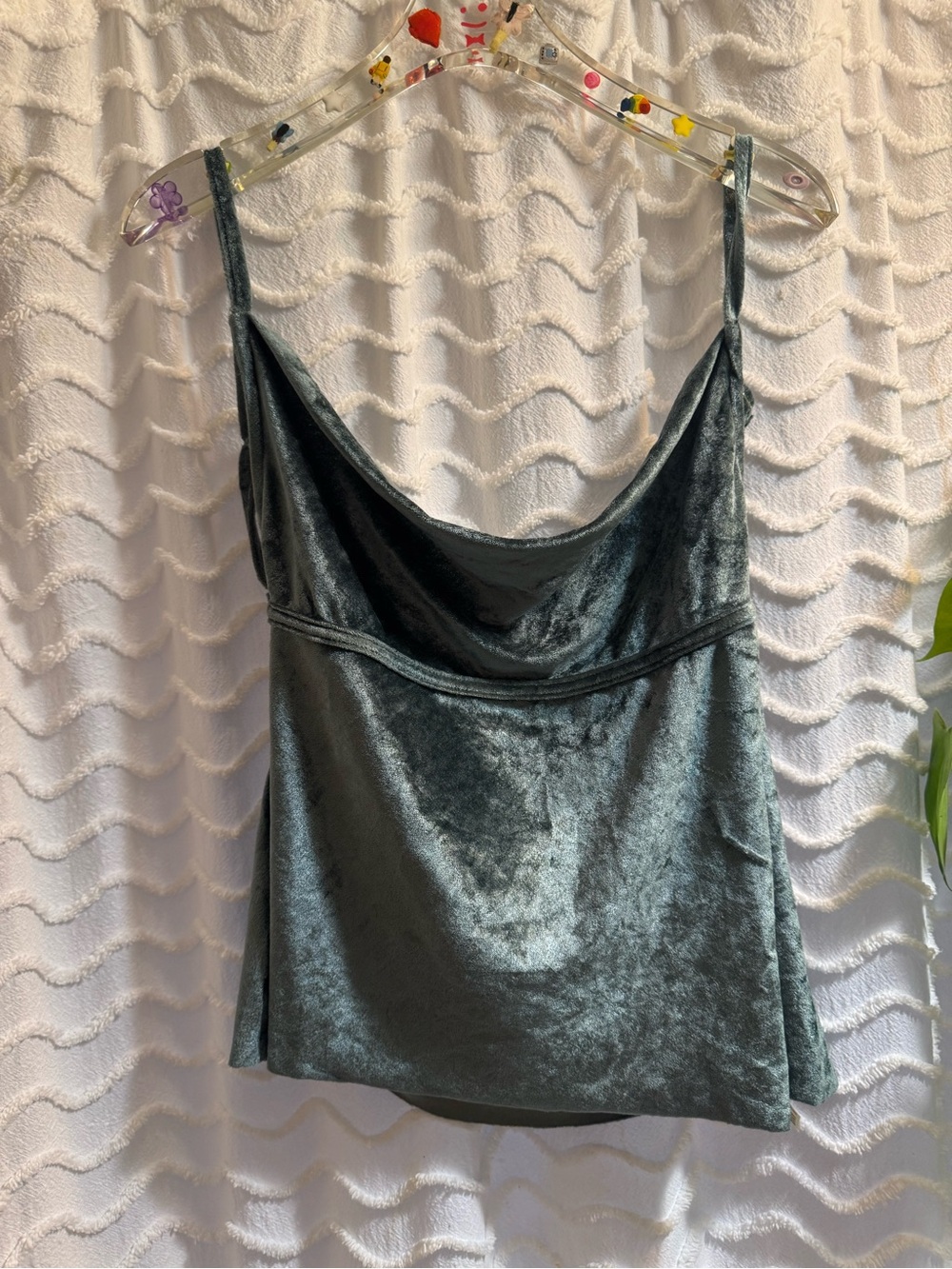 Free People Velvet Cowl Neck Tank Top